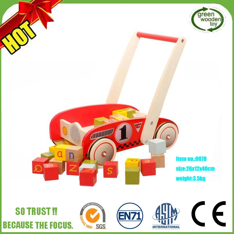 DIY Wooden Educational Multifunctional Baby Walker Toys